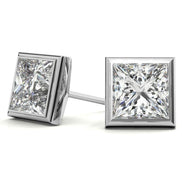 Everyday Wear Princess Cut Moissanite Earrings
