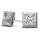 Everyday Wear Princess Cut Moissanite Earrings