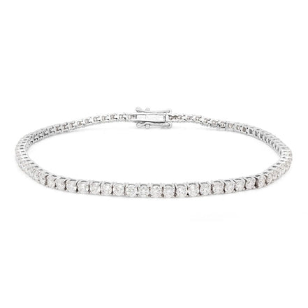 Round Cut Moissnaite Diamond Tennis Bracelet Gift For Her