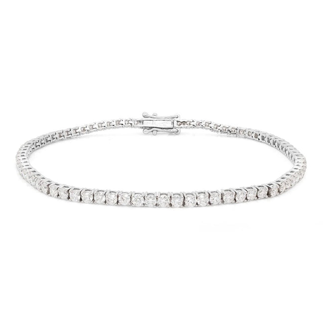 Round Cut Moissnaite Diamond Tennis Bracelet Gift For Her