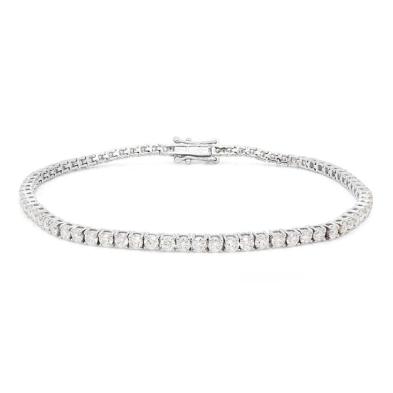 Round Cut Moissnaite Diamond Tennis Bracelet Gift For Her