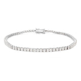 Round Cut Moissnaite Diamond Tennis Bracelet Gift For Her