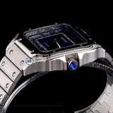Automatic Blue Color Dial Hip Hop Luxury Watch