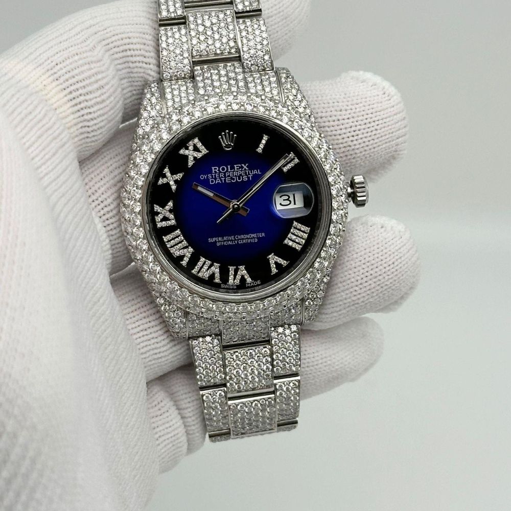 Fully Iced Out Moissanite Luxury Watch