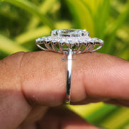 Marquise Cut Vintage Halo Engagement Ring