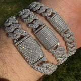 VVS1 Clarity Moissanite Miami Cuban Link Bracelet