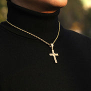Hip Hop Iced Out Cross Moissanite Pendant