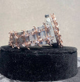 Dual Tone Leafe Style Moissanite Diamond Unique Style Men's Watch