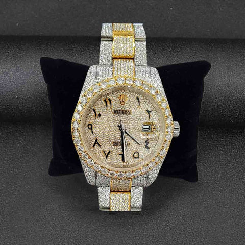 Colorless Moissanite Fancy And Stylish Diamond Watch For Men's