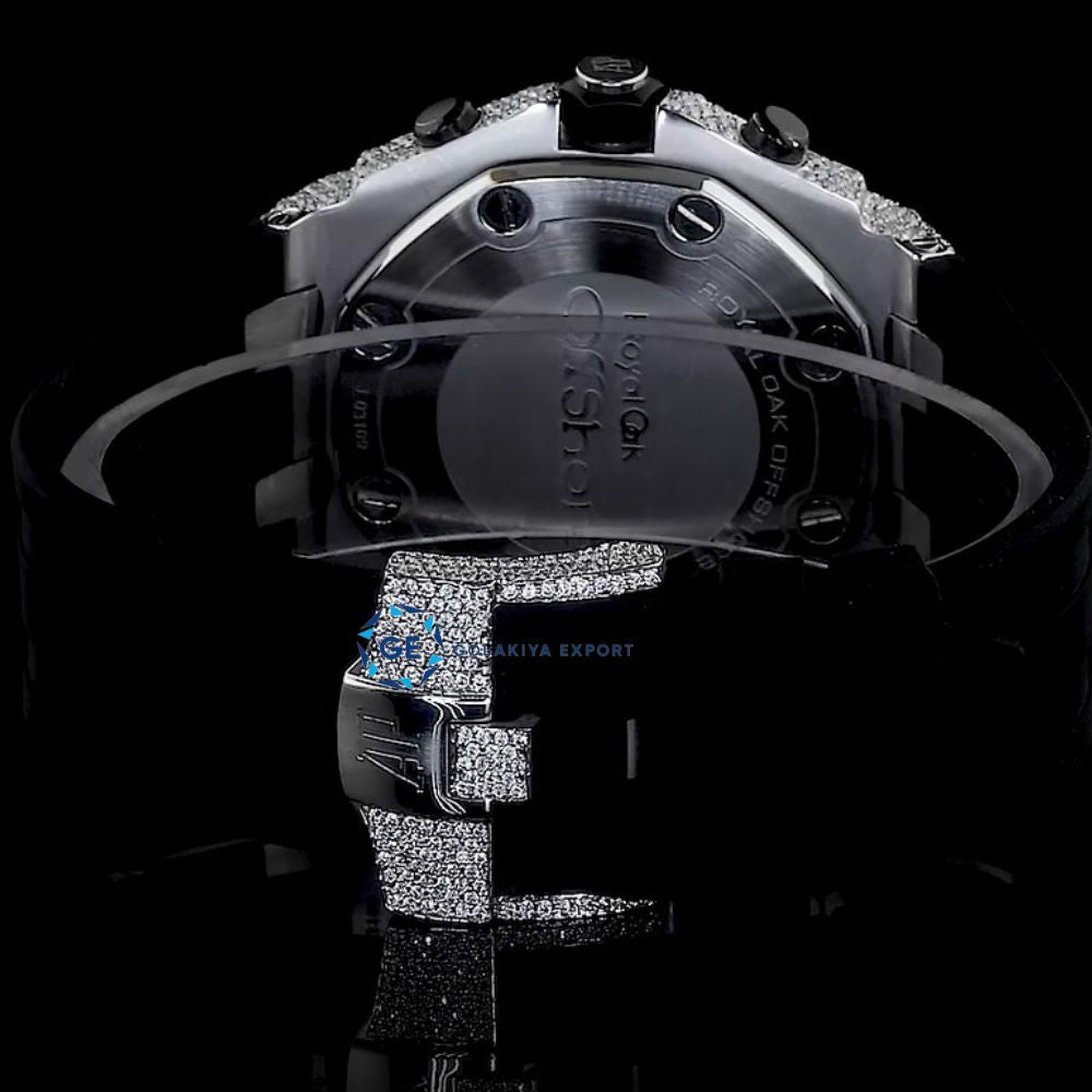Black Rubber Strap Bolo Dial Hip Hop Luxury Watch