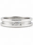 Emerald Cut Moissanite Bezel Set Solitaire Men's Ring