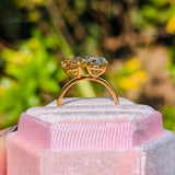 Pear & Oval Cut Lab Grown Diamond Toi Et Moi Ring