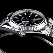 Just Stick Marker Black Dial Luxury Wrist Watch For Men's