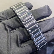 Full Black Stainless Steel Men's Daily Wear Watch