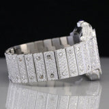 Rainbow Arabic Dial Full Iced Out Moissanite Watch