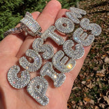 Custom Letter Name Moissanite Diamond Pendant