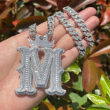 Custom Crown Moissanite Pendant For Men's/ Women's
