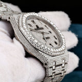 Arabic Numeric Moissanite Diamond Watch