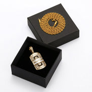 Moissanite Diamond Baguette Cut Bling Bling Pendant For Men's