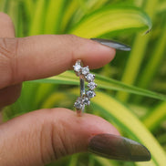 Minimalist Round Cut Lab Grown Diamond Band For Women