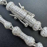 Iced Out Custom Bone Link Chain Bracelet