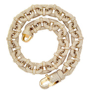 Carabiner Clip Moissanite Diamond Hip Hop Chain