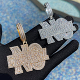 No Excuse Hip Hop Men's Moissanite Pendant For Men's