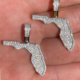 Iced Out Moissanite Diamond Small Pendant