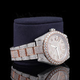 Date Just Dual Tone Moissanite Hip Hop Watch