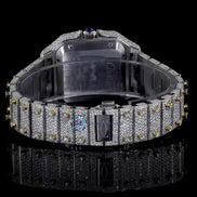 Dual Tone Moissanite Classic Stylish Wrist Watch