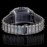 Dual Tone Lab Created Moissanite Classic Stylish Wrist Watch