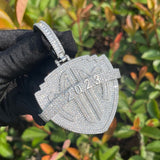 Moissanite Diamond 925 Silver Hip Hop Pendant For Men's