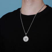 Customize Moissanite Diamond Zodiac Pendant Necklace