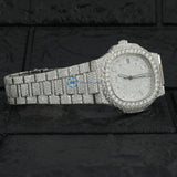 Iced Out Baguette Dial Moissanite Hip Hop Watch For Men's