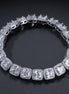 925 Sterling Silver Glacier Clustered Tennis Bracelet