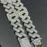 Iced Out Cuban Link Moissanite Bracelet Gift For Men's