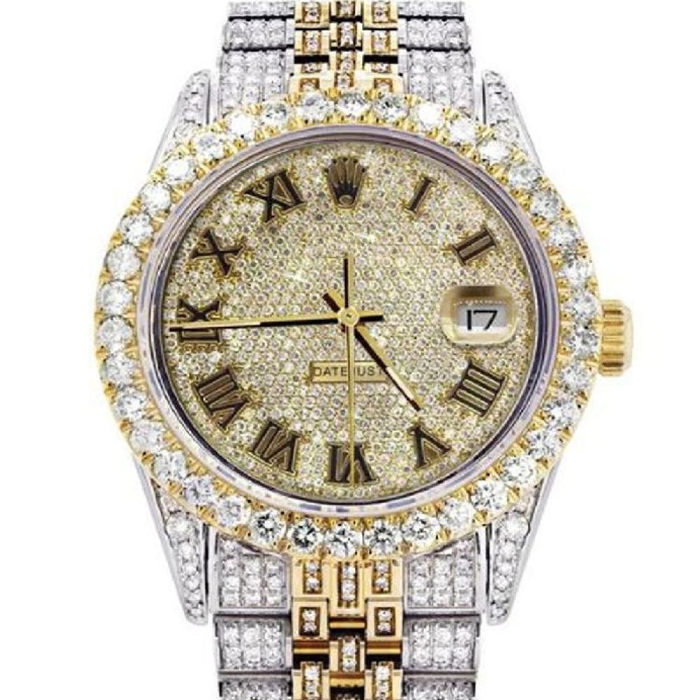 Iced Out Fully Moissanite Elegant Automatic Watch For Men's