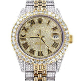 Iced Out Fully Moissanite Elegant Automatic Watch For Men's
