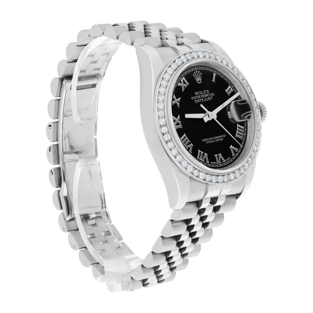 Automatic Stainless Steel Datejust Moissanite Watch
