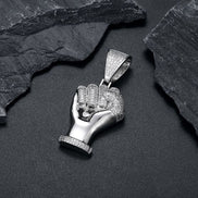 925 Silver Moissanite Diamond Hip Hop Pendant