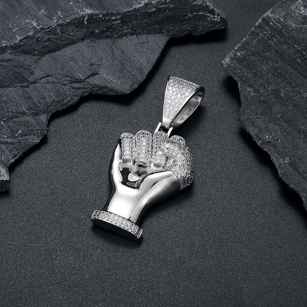 925 Silver Moissanite Diamond Hip Hop Pendant