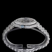 Automatic Stainless Steel Moissanite Wrist Watch