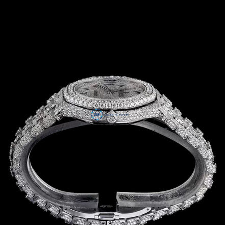 Automatic Stainless Steel Moissanite Wrist Watch