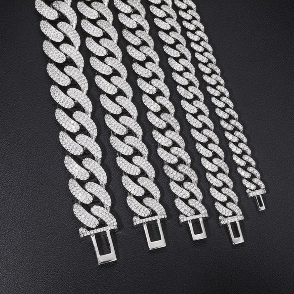 Moissanite Diamond Cuban Bracelet