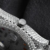 Full Iced Out Moissanite Diamond Date Just Watch