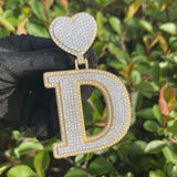 Moissanite Handmade Customize Letter Pendant