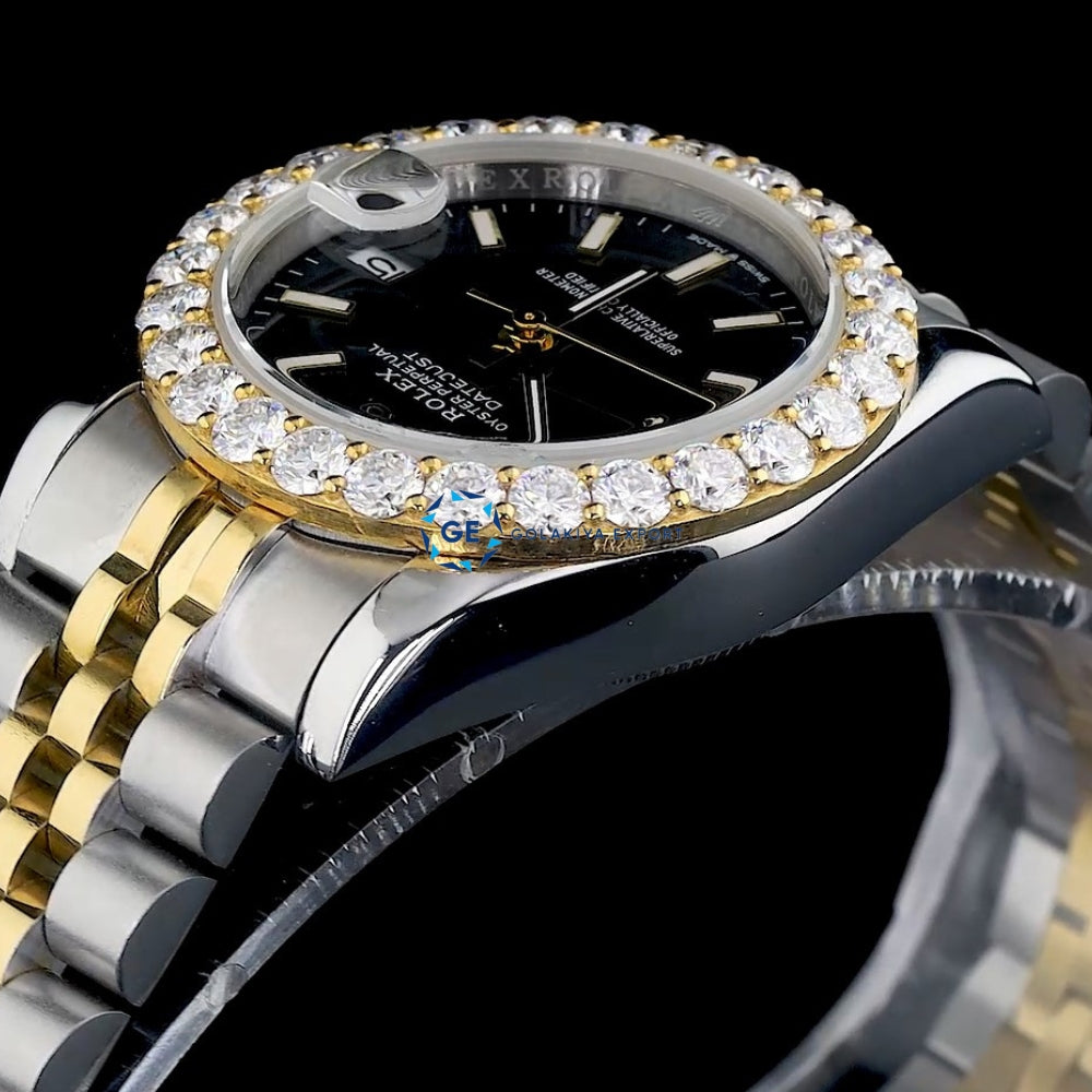 Dual Tone Classic & Elegant Style Moissanite Diamond Watch