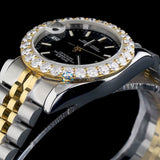 Dual Tone Classic & Elegant Style Moissanite Diamond Watch