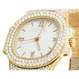 Stainless Steel Iced Out Moissanite Luxury Watch