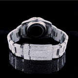 Full Iced Out Green Dial Moissanite Wrist Watch